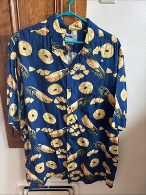 Men’s Vintage Reyn Spooner Pineapple shirt size XL C-1